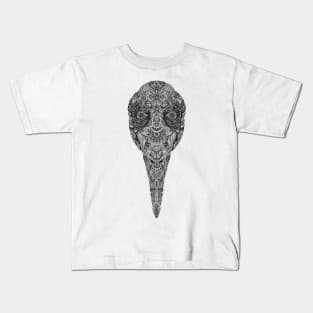 Paisley Plague Mask Black Kids T-Shirt